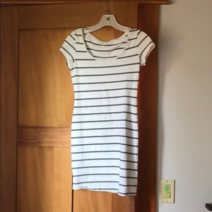 A mini tight dress:)